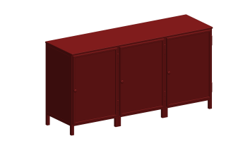 01 Assem 3 vaks Dressoir Mollis 3000