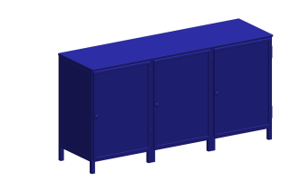 01 Assem 3 vaks Dressoir Mollis 5023