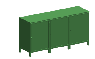 01 Assem 3 vaks Dressoir Mollis 6021