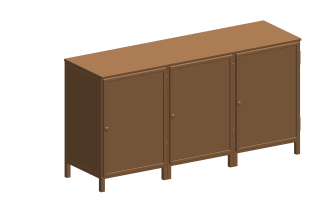 01 Assem 3 vaks Dressoir Mollis 7032