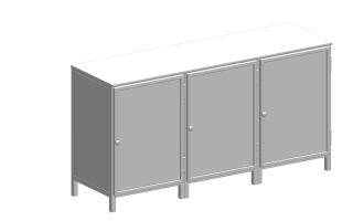 01 Assem 3 vaks Dressoir Mollis 9003