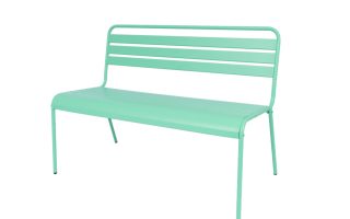 MaximaVida metalen tuinbank Max 120 cm cactus stapelbaar zijkant