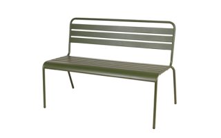 MaximaVida metalen tuinbank Max olijfgroen webshop