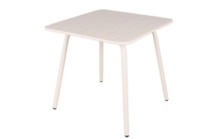 MaximaVida metalen vierkante tuintafel Max ivoor 80 x 80 cm