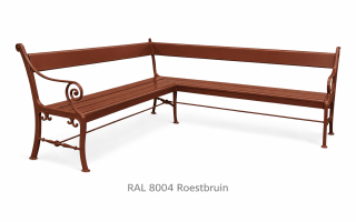 hoekbank-roestbruin